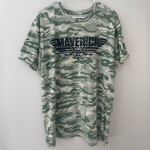 Top Gun Maverick Graphic Camouflage Short Sleeve TShirt Size 3XL